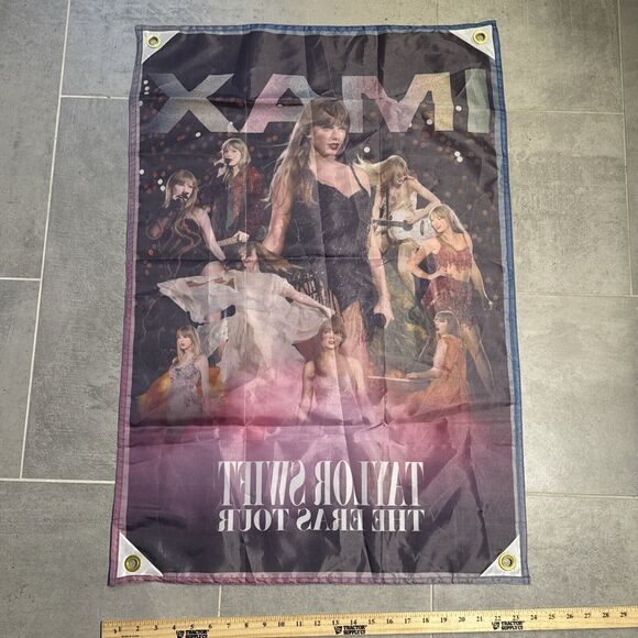 Taylor Swift IMAX The Eras Tour Tapestry NEW 24 x 36 Grommets Wall Hanging - Picture 4 of 7